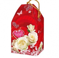 Подарочная коробка "Сладкая любовь", сборная, 19,5 х 11 х 5,5 см - Цвета чая