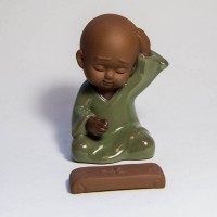 Статуэтка «Монах Шао Линь учится» № 1 - Цвета чая